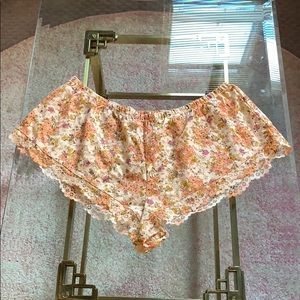 Victoria’s Secret floral lace lounge shorts